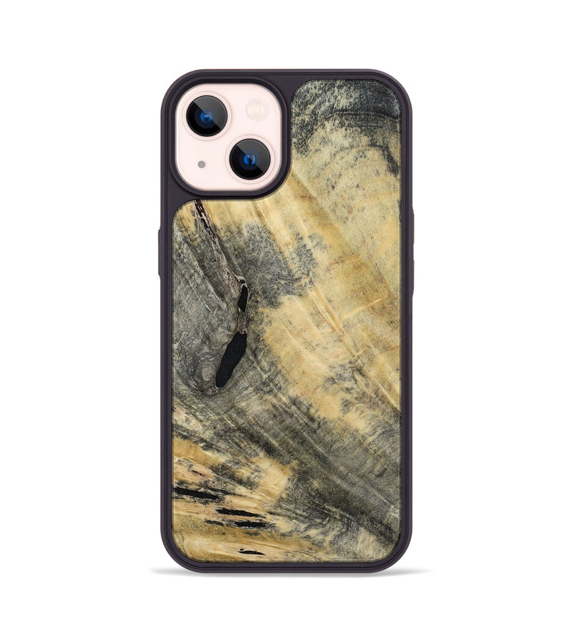 iPhone 14 Wood Phone Case - Golden (Wood Burl, 794840)