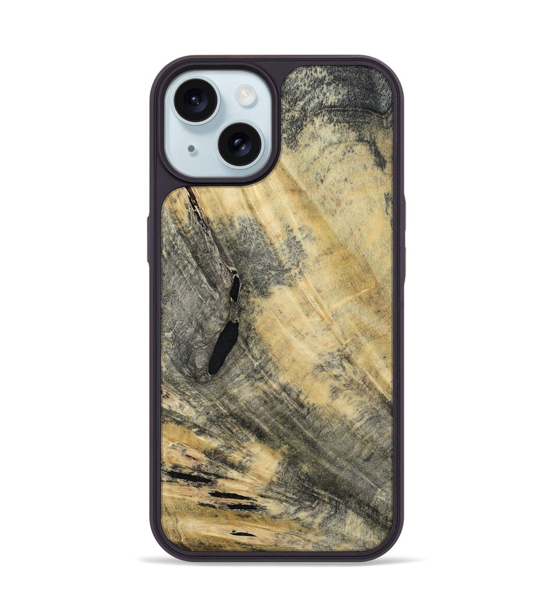 iPhone 15 Wood Phone Case - Golden (Wood Burl, 794840)