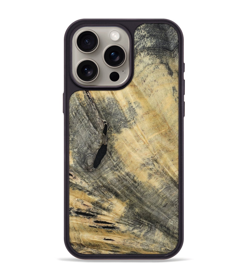 iPhone 15 Pro Max Wood Phone Case - Golden (Wood Burl, 794840)