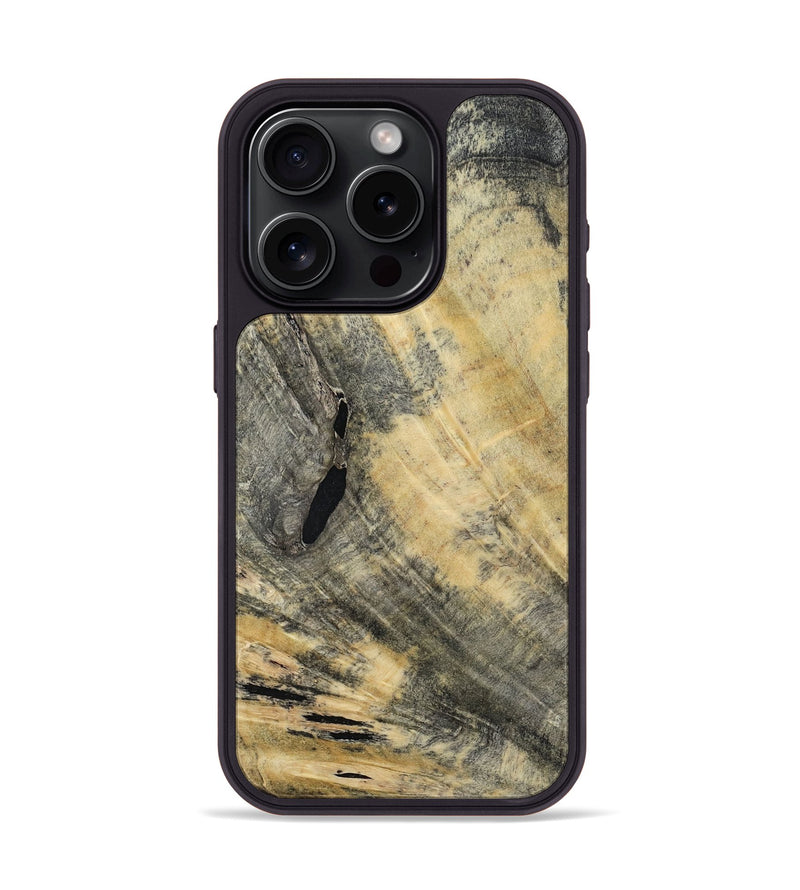 iPhone 15 Pro Wood Phone Case - Golden (Wood Burl, 794840)