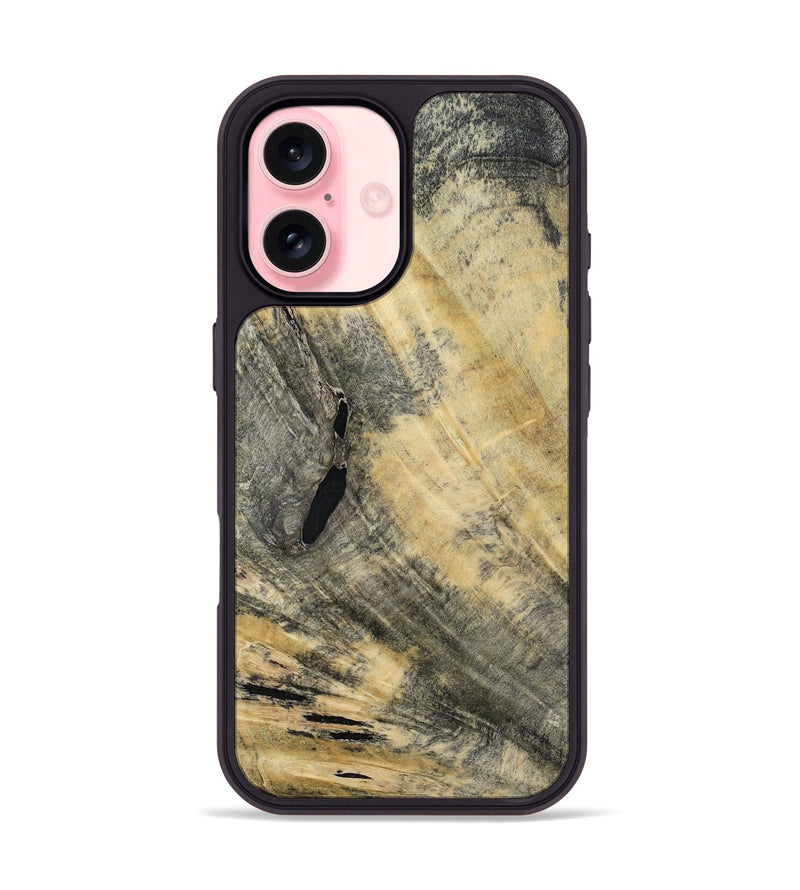 iPhone 16 Wood Phone Case - Golden (Wood Burl, 794840)