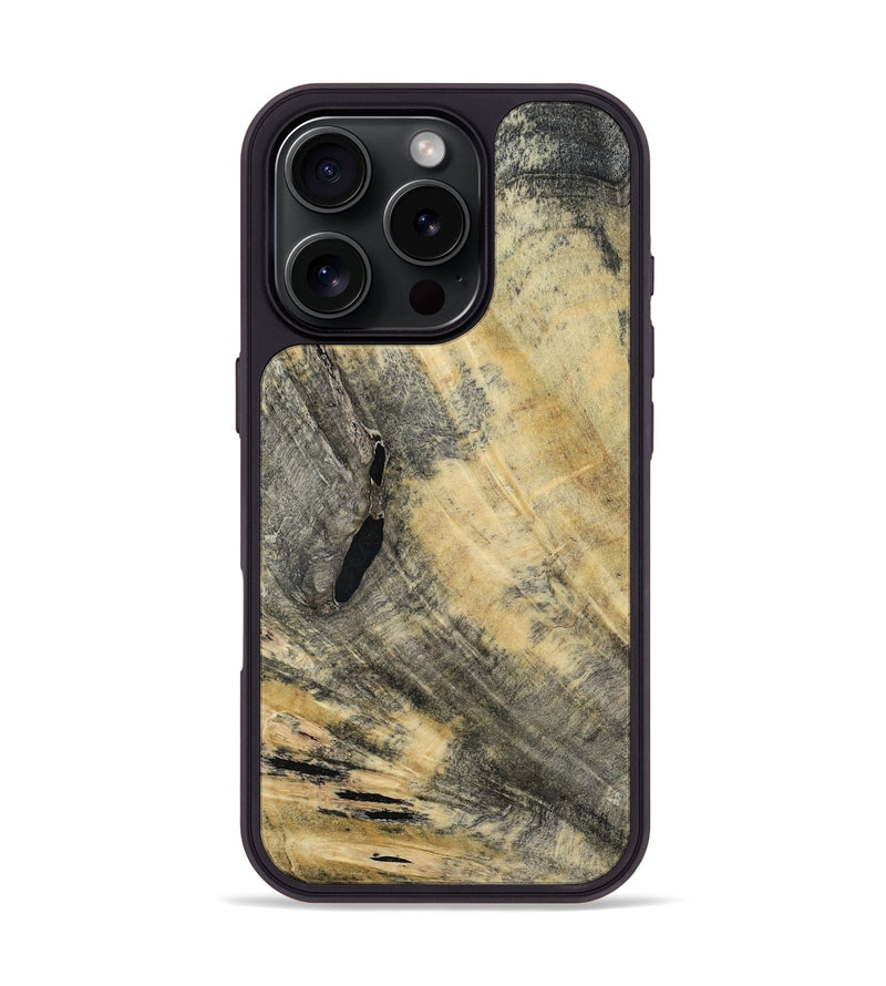 iPhone 16 Pro Wood Phone Case - Golden (Wood Burl, 794840)