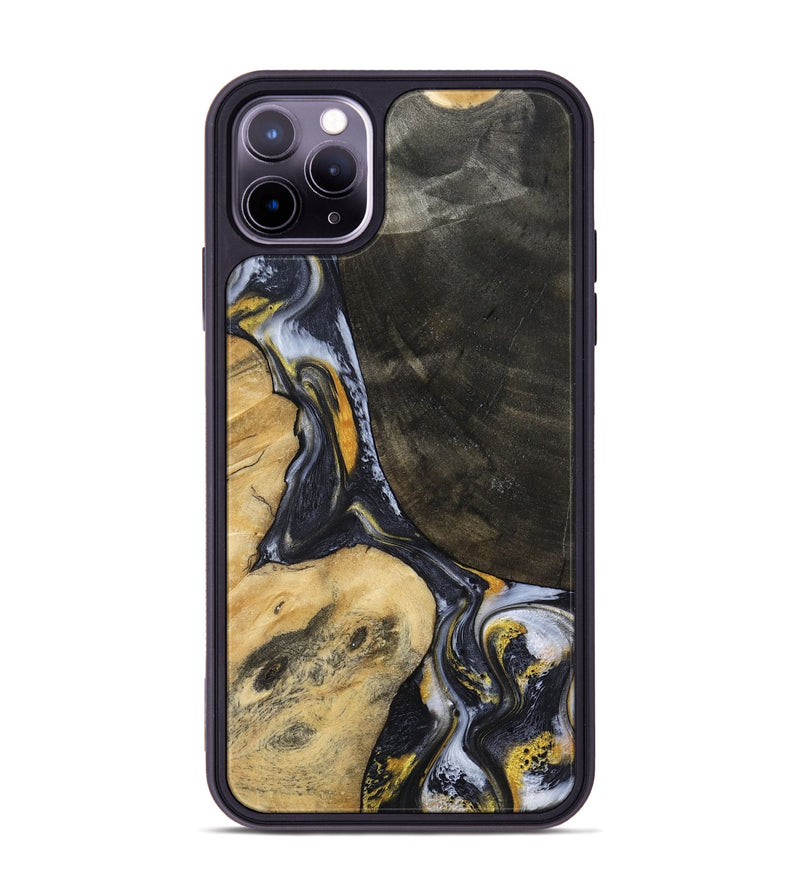 iPhone 11 Pro Max Wood Phone Case - Boone (Black & White, 794932)