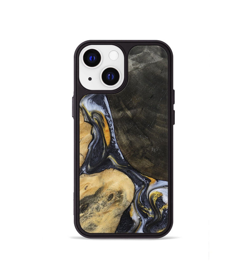 iPhone 13 mini Wood Phone Case - Boone (Black & White, 794932)