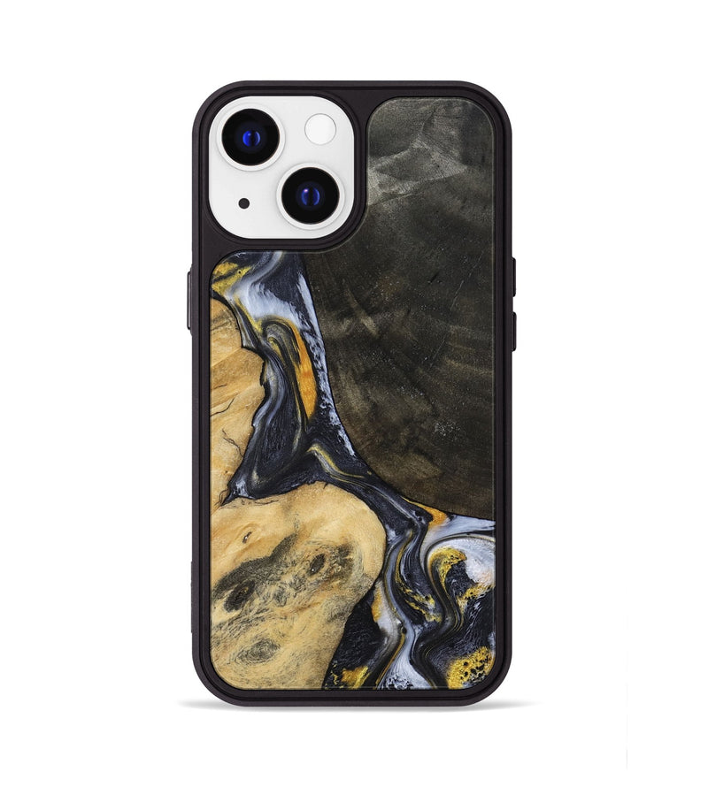 iPhone 13 Wood Phone Case - Boone (Black & White, 794932)