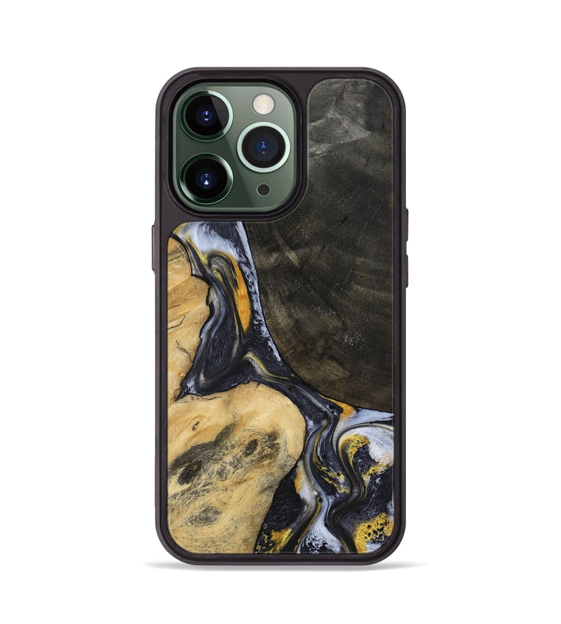 iPhone 13 Pro Wood Phone Case - Boone (Black & White, 794932)