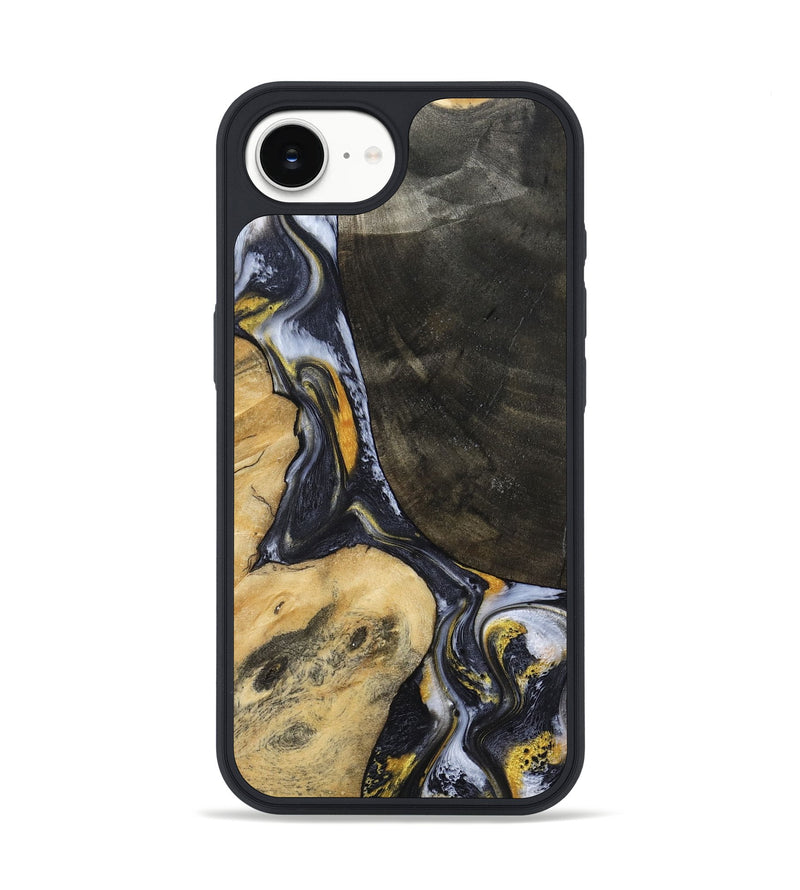 iPhone 16e Wood Phone Case - Boone (Black & White, 794932)