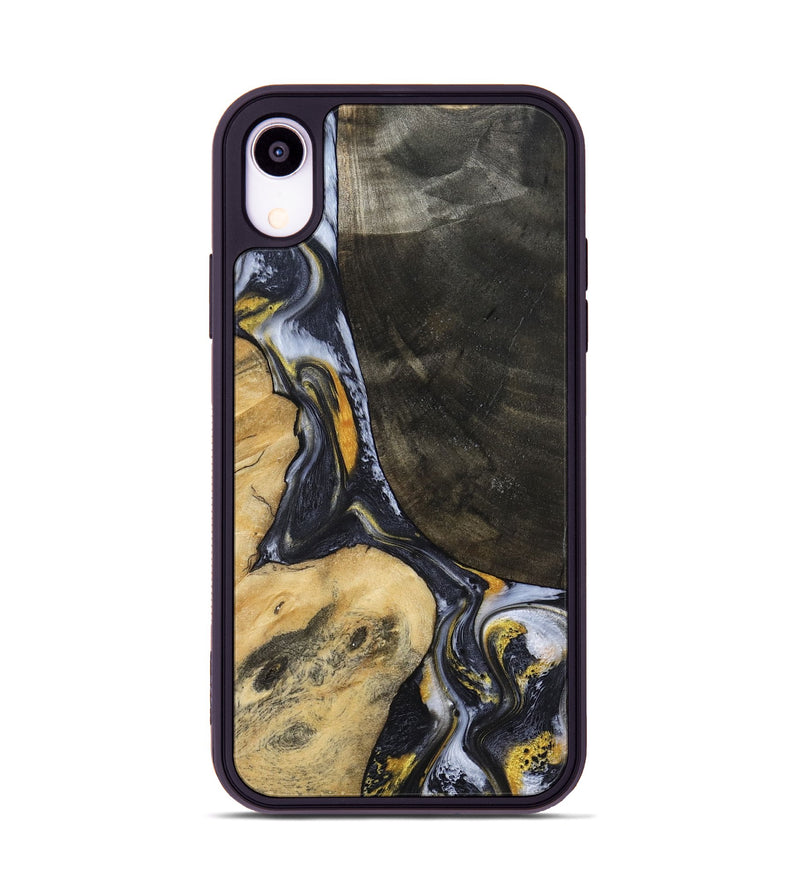 iPhone Xr Wood Phone Case - Boone (Black & White, 794932)