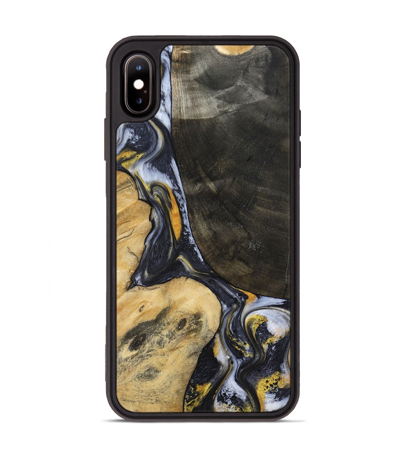 iPhone Xs Max Wood Phone Case - Boone (Black & White, 794932)
