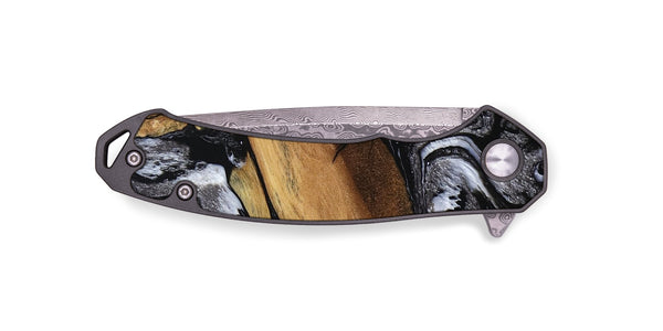 EDC Wood Pocket Knife - Blake (Black & White, 794933)