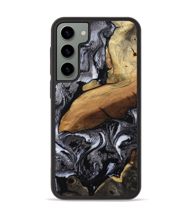 Galaxy S23 Plus Wood Phone Case - Blake (Black & White, 794933)
