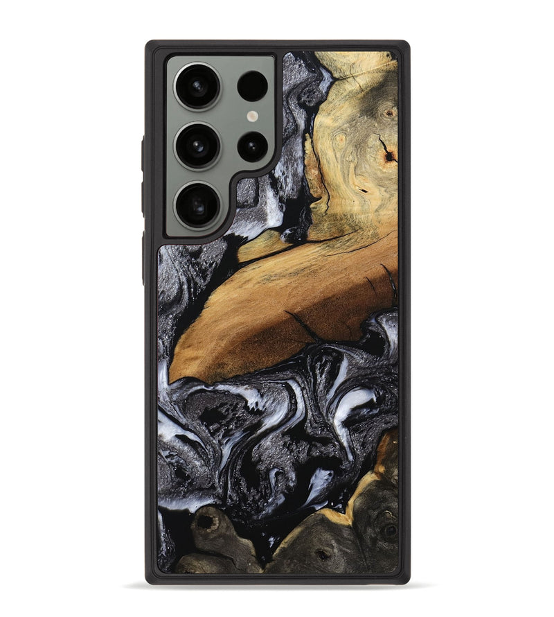 Galaxy S23 Ultra Wood Phone Case - Blake (Black & White, 794933)