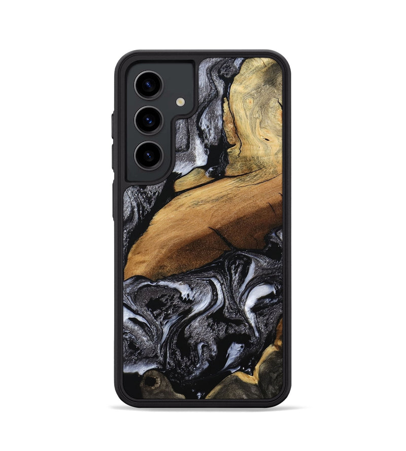 Galaxy S24 Wood Phone Case - Blake (Black & White, 794933)