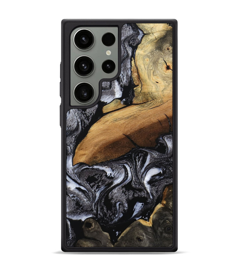 Galaxy S24 Ultra Wood Phone Case - Blake (Black & White, 794933)
