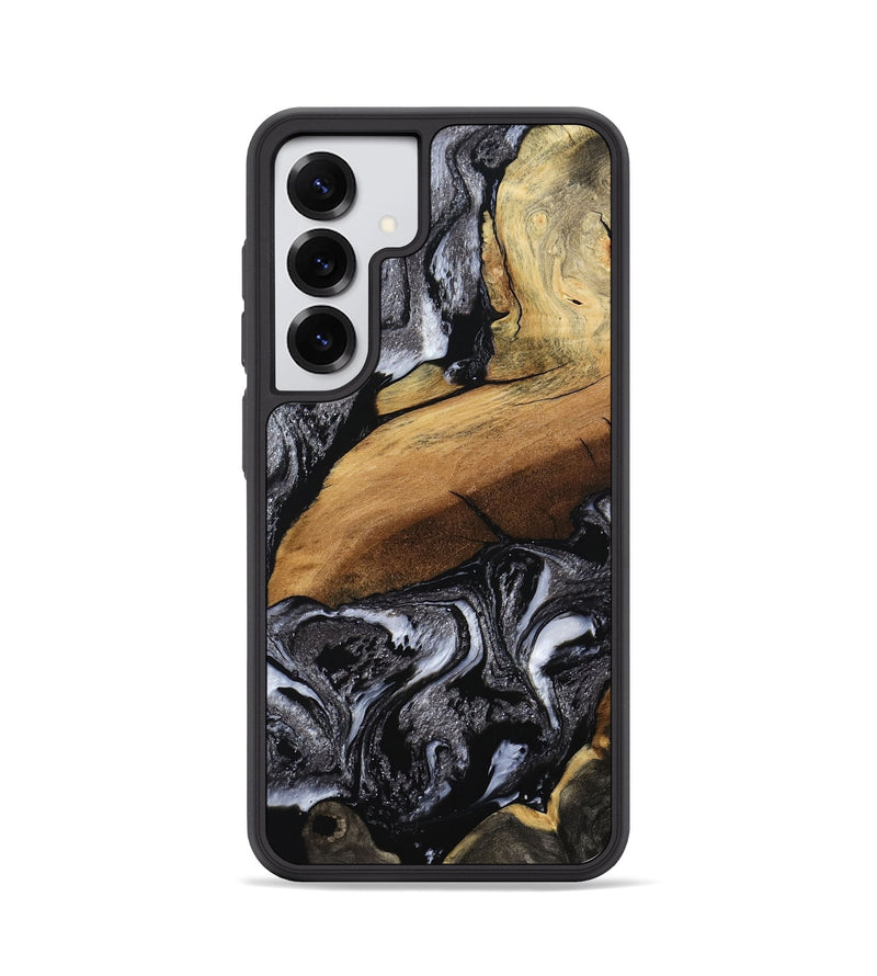 Galaxy S25 Wood Phone Case - Blake (Black & White, 794933)