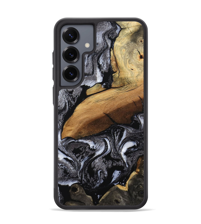 Galaxy S25 Plus Wood Phone Case - Blake (Black & White, 794933)