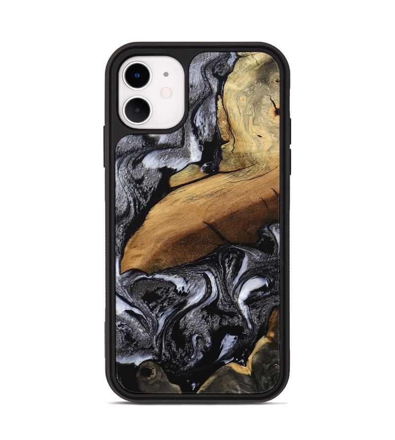 iPhone 11 Wood Phone Case - Blake (Black & White, 794933)