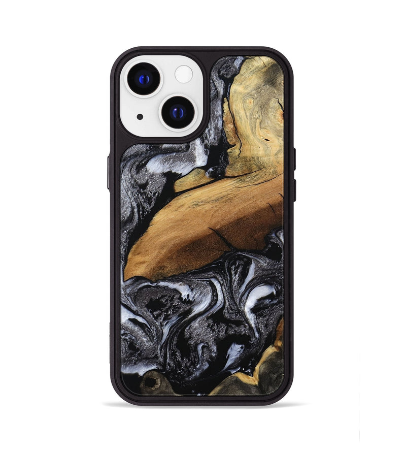 iPhone 13 Wood Phone Case - Blake (Black & White, 794933)