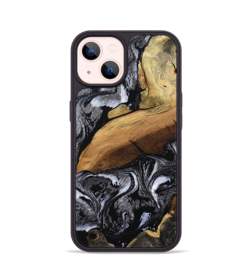 iPhone 14 Wood Phone Case - Blake (Black & White, 794933)