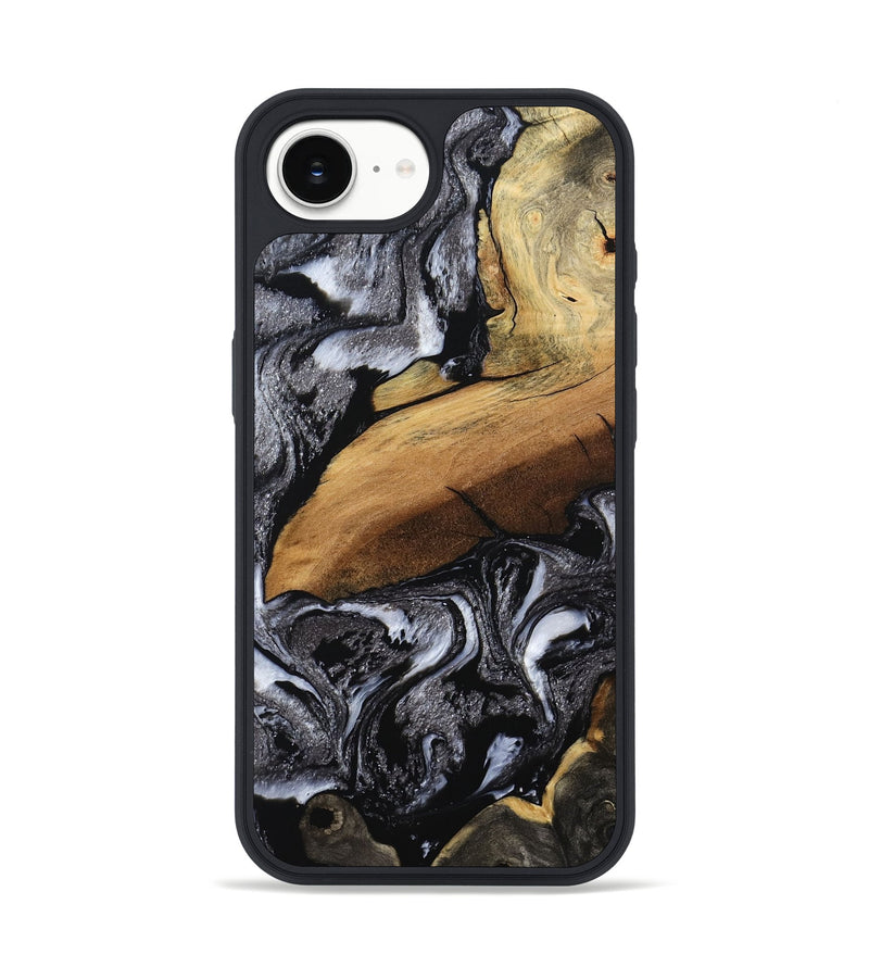 iPhone 16e Wood Phone Case - Blake (Black & White, 794933)