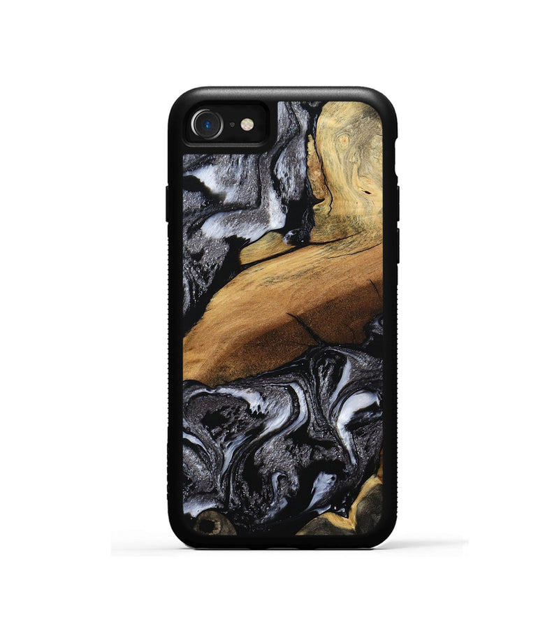 iPhone SE Wood Phone Case - Blake (Black & White, 794933)