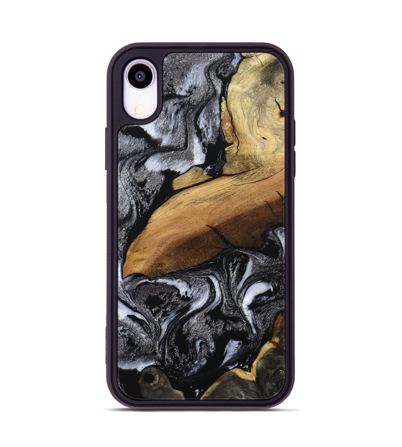 iPhone Xr Wood Phone Case - Blake (Black & White, 794933)