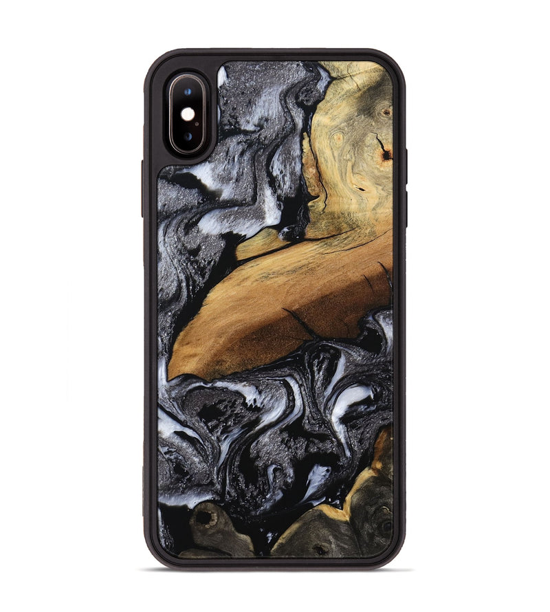iPhone Xs Max Wood Phone Case - Blake (Black & White, 794933)
