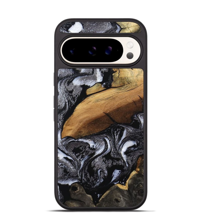 Pixel 9 Wood Phone Case - Blake (Black & White, 794933)