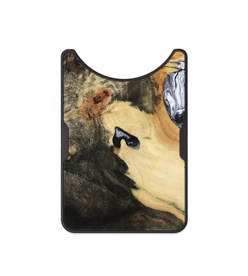 Alloy Wood Wallet - Orpha (Black & White, 794935)