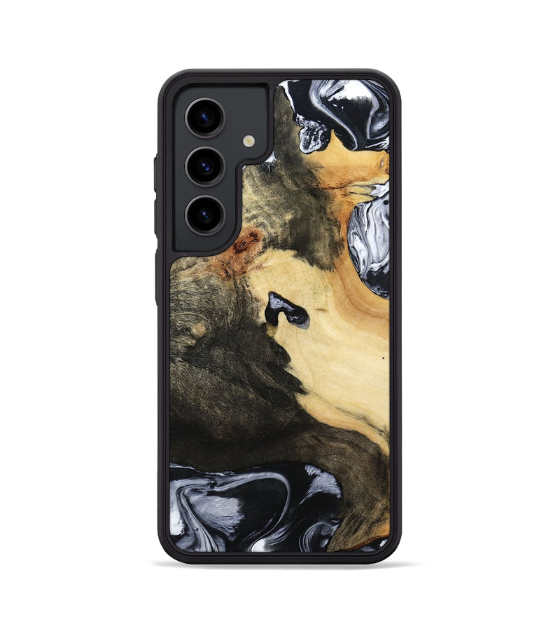 Galaxy S24 Wood Phone Case - Orpha (Black & White, 794935)