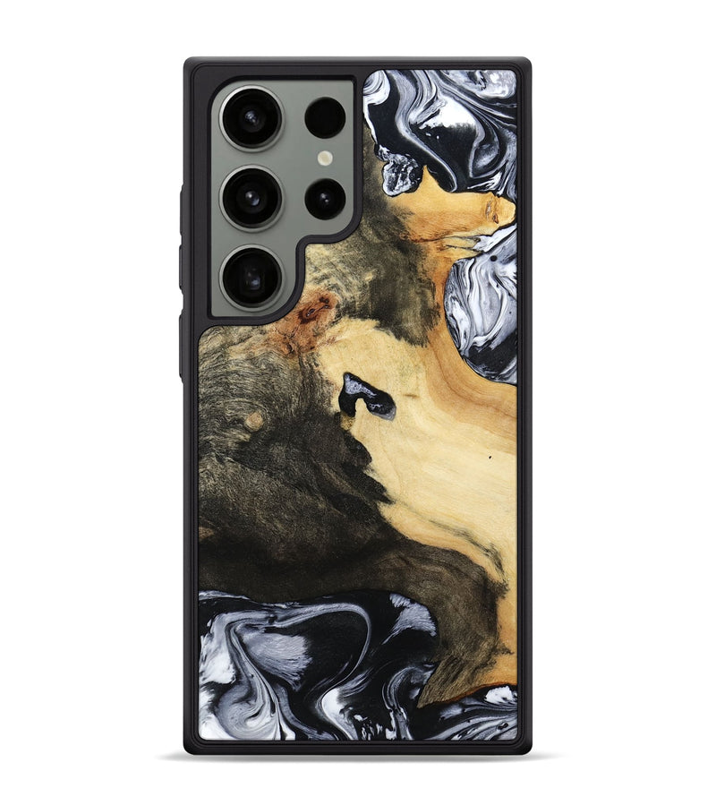 Galaxy S24 Ultra Wood Phone Case - Orpha (Black & White, 794935)