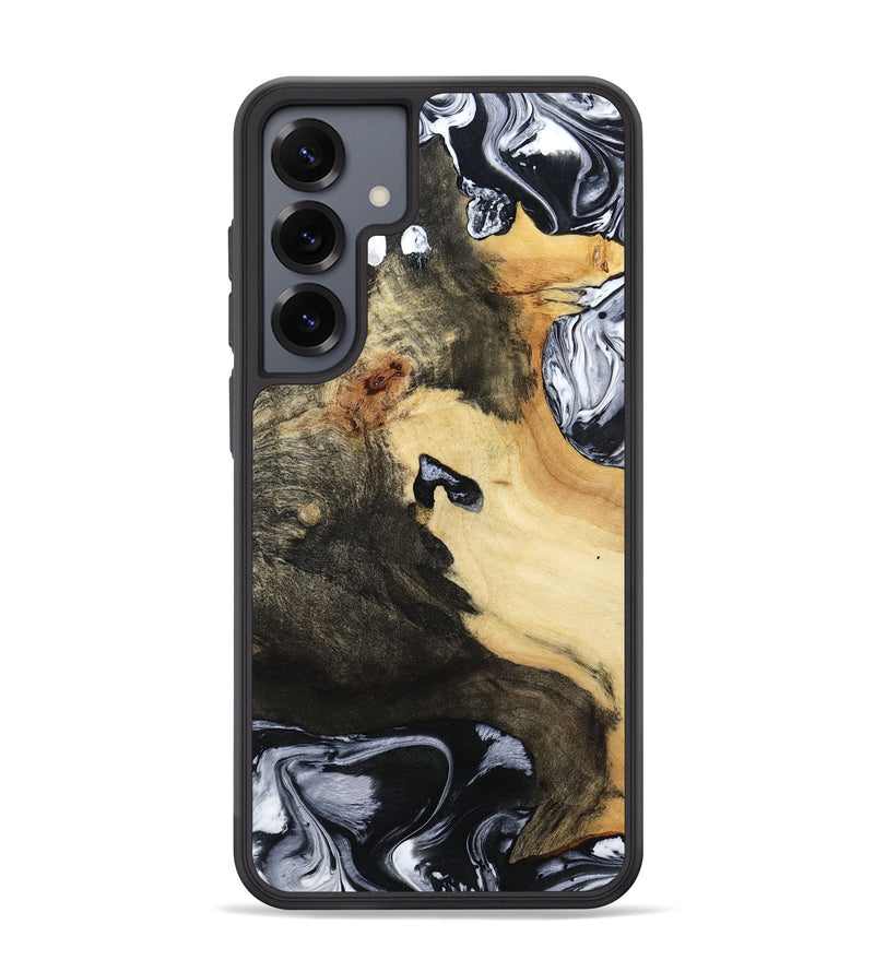 Galaxy S25 Plus Wood Phone Case - Orpha (Black & White, 794935)