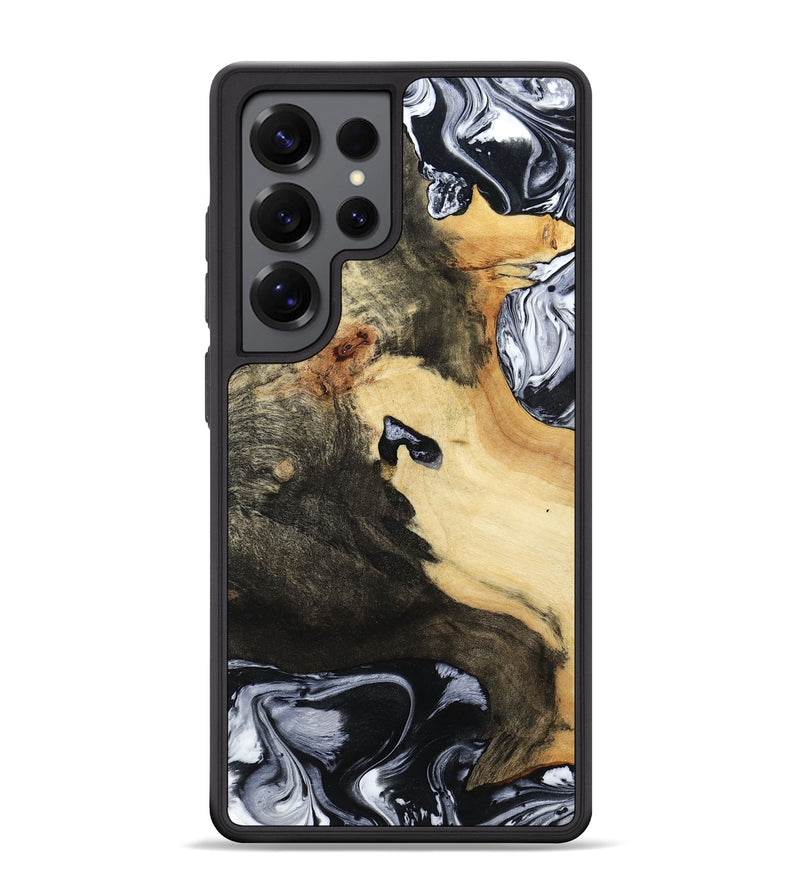 Galaxy S25 Ultra Wood Phone Case - Orpha (Black & White, 794935)
