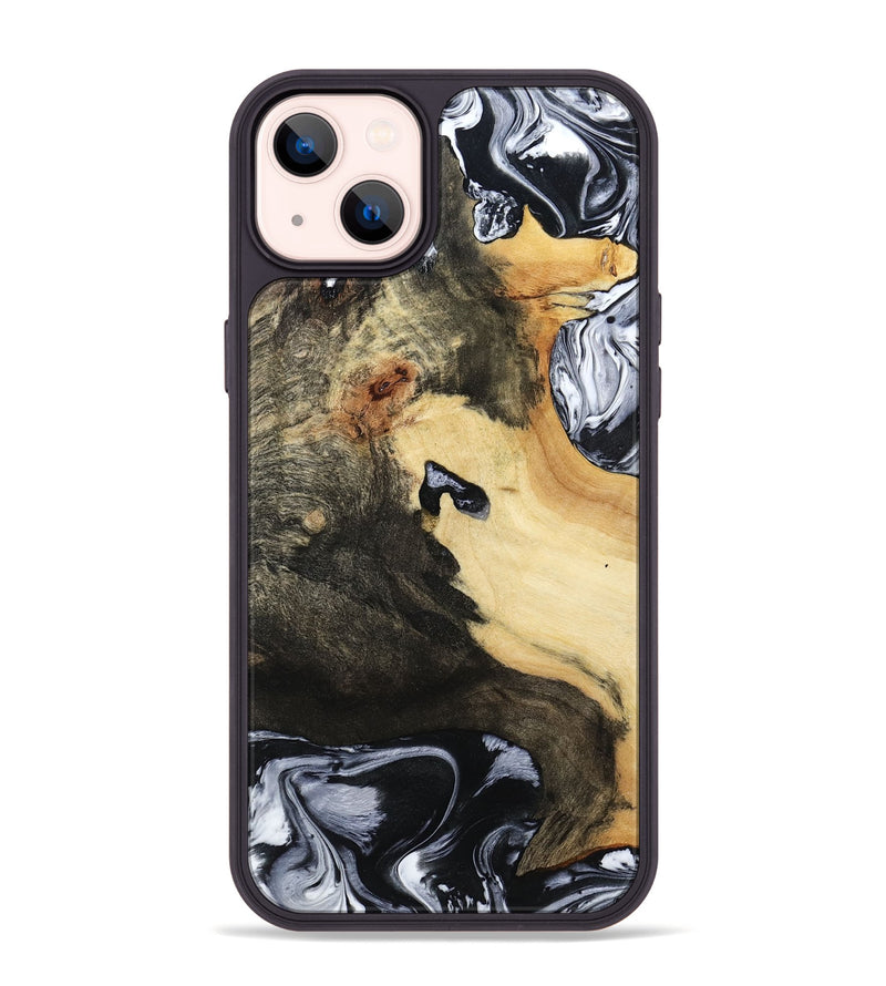 iPhone 14 Plus Wood Phone Case - Orpha (Black & White, 794935)