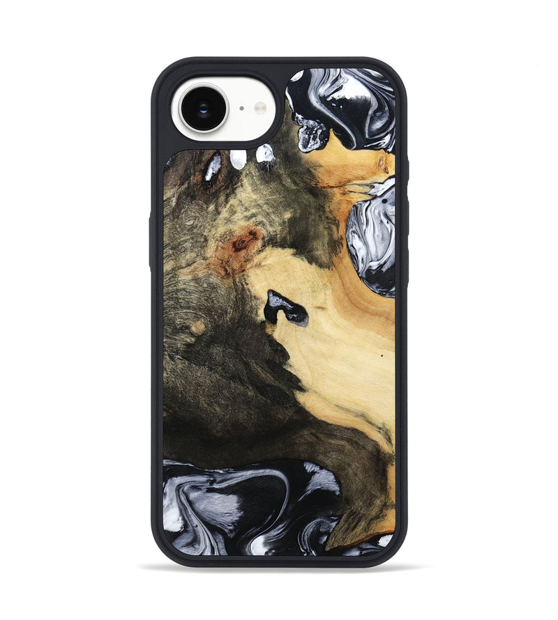 iPhone 16e Wood Phone Case - Orpha (Black & White, 794935)