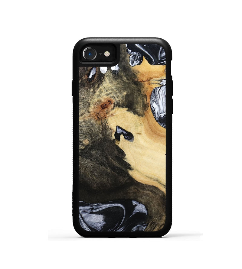 iPhone SE Wood Phone Case - Orpha (Black & White, 794935)