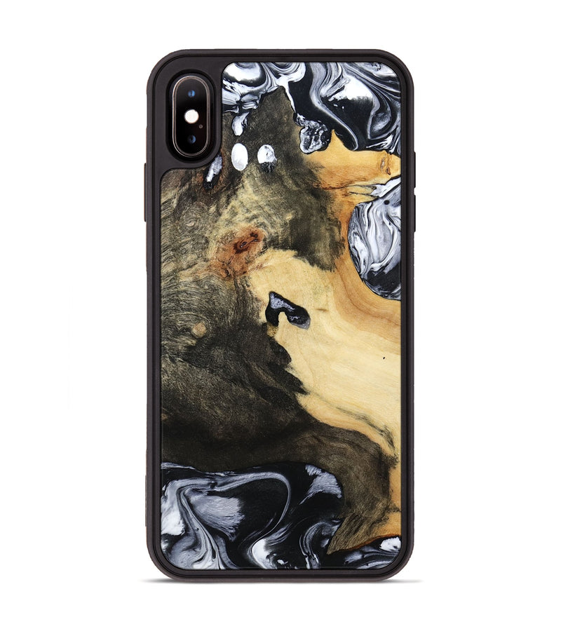 iPhone Xs Max Wood Phone Case - Orpha (Black & White, 794935)