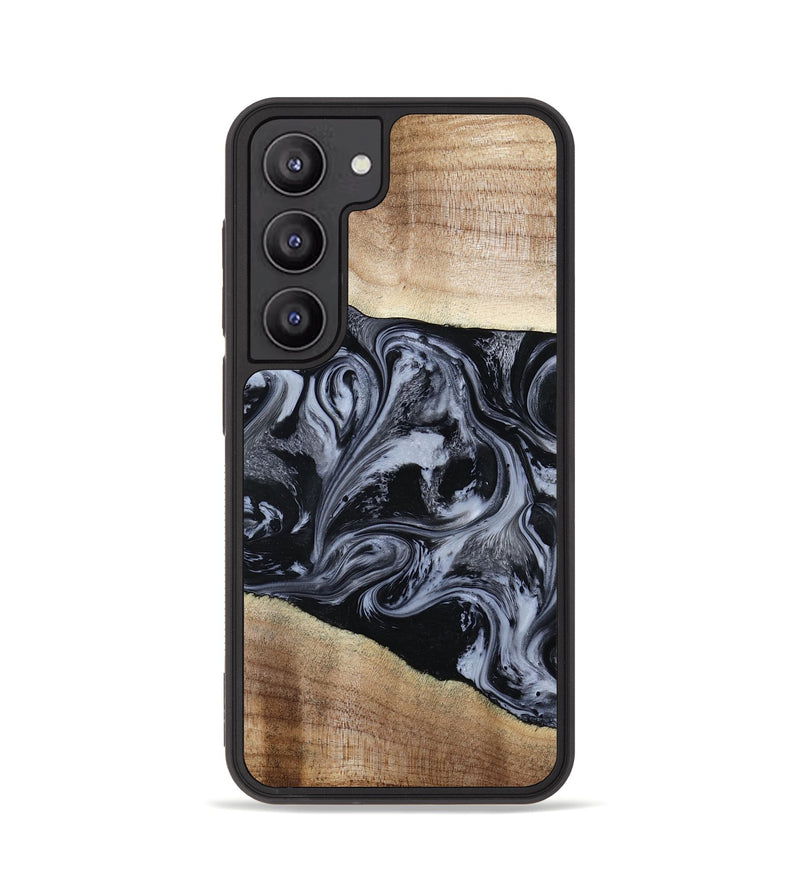 Galaxy S23 Wood Phone Case - Sheree (Black & White, 794940)