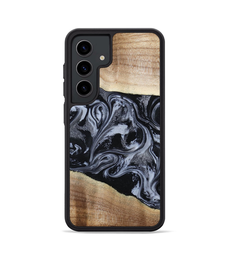 Galaxy S24 Wood Phone Case - Sheree (Black & White, 794940)