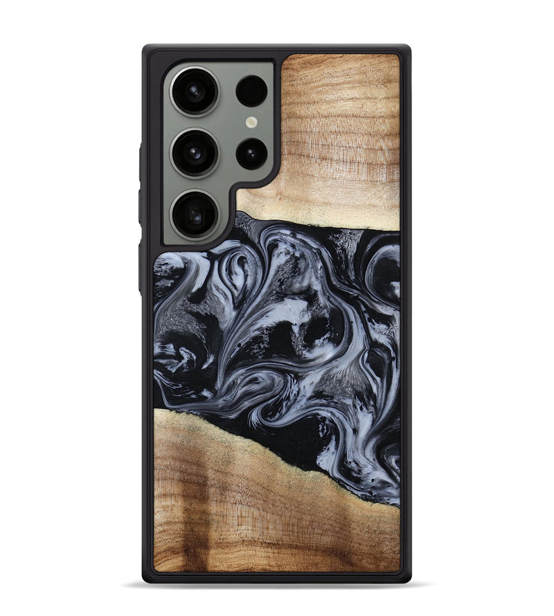 Galaxy S24 Ultra Wood Phone Case - Sheree (Black & White, 794940)
