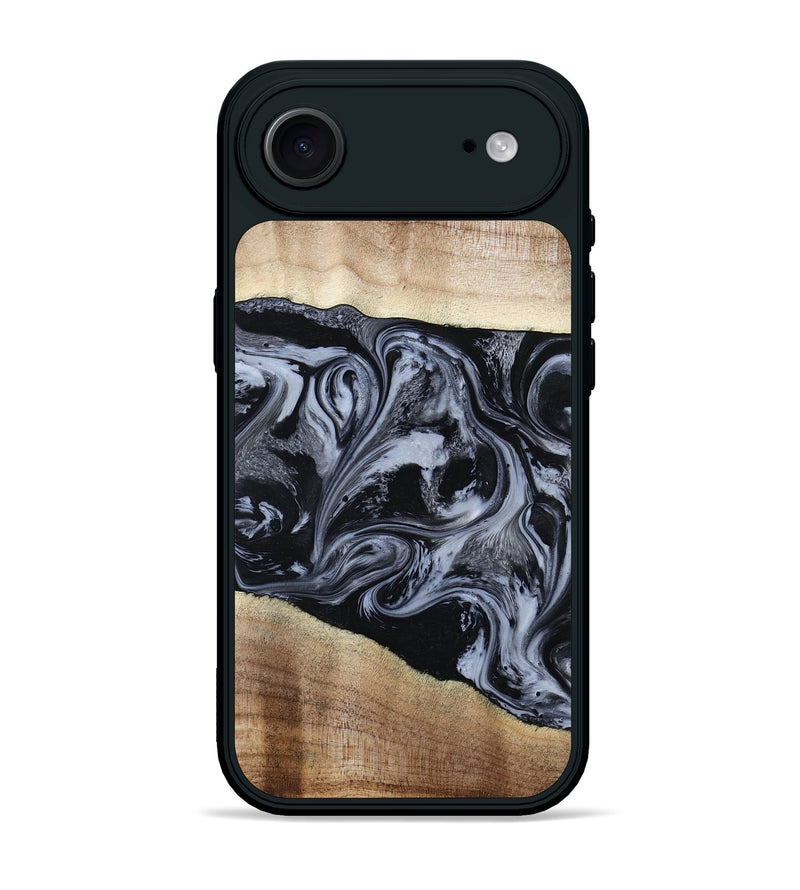iPhone 17 Air Wood Phone Case - Sheree (Black & White, 794940)