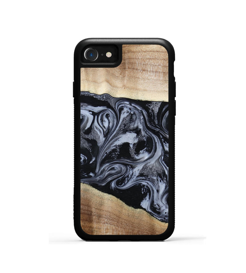 iPhone SE Wood Phone Case - Sheree (Black & White, 794940)