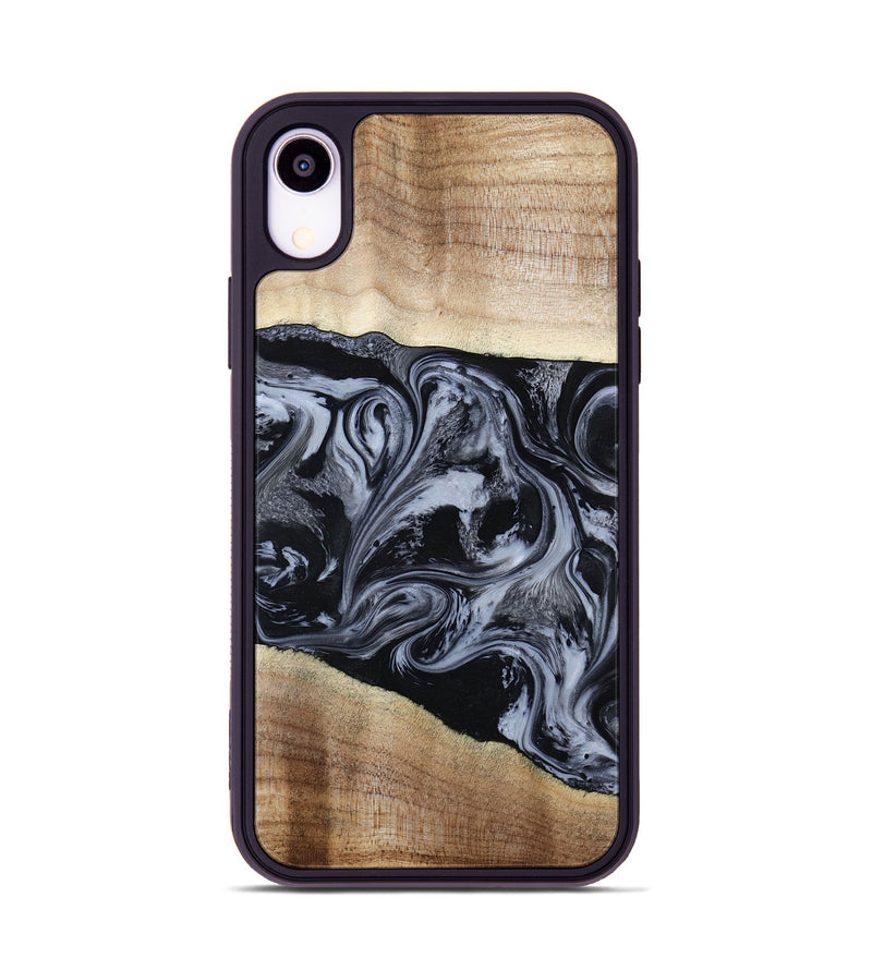 iPhone Xr Wood Phone Case - Sheree (Black & White, 794940)
