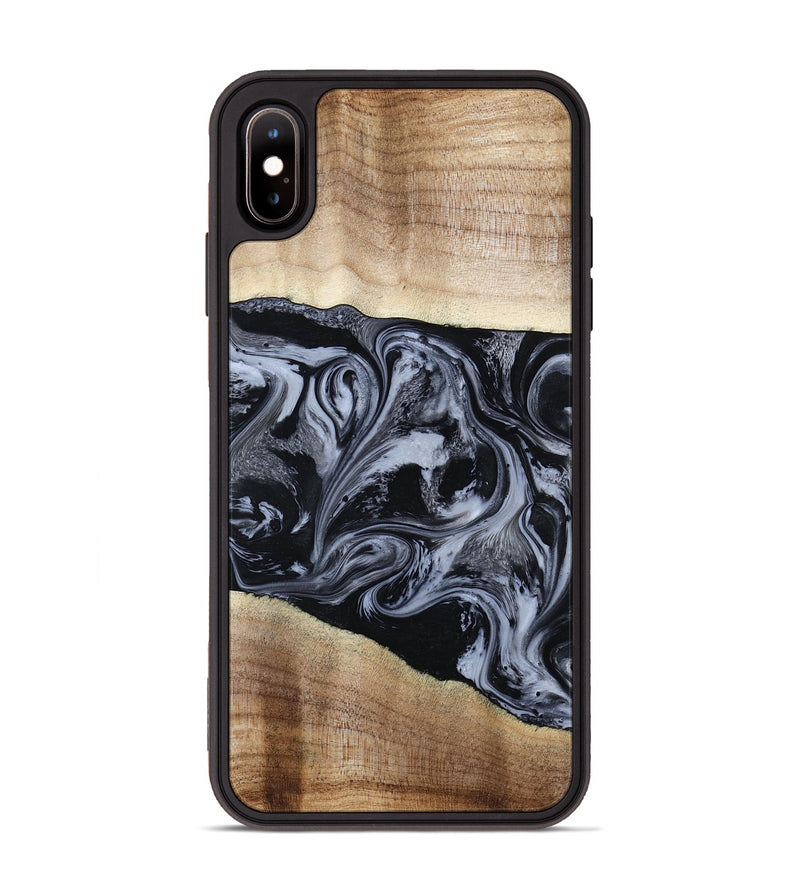iPhone Xs Max Wood Phone Case - Sheree (Black & White, 794940)