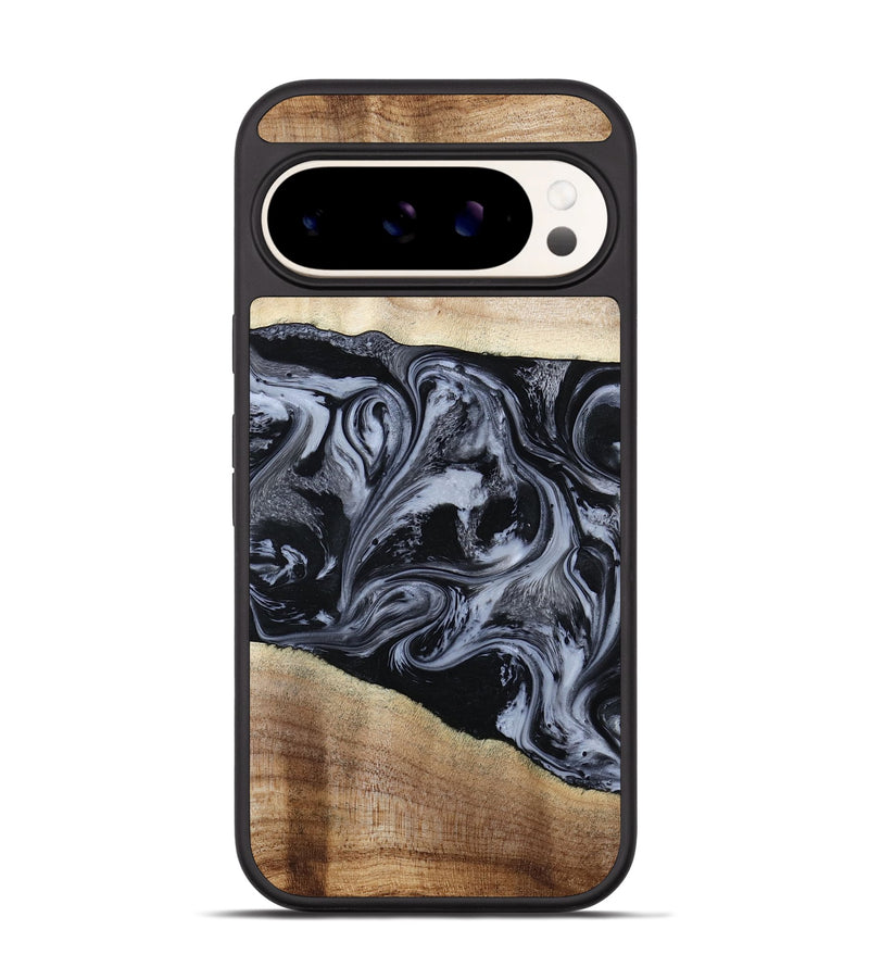 Pixel 9 Pro Wood Phone Case - Sheree (Black & White, 794940)