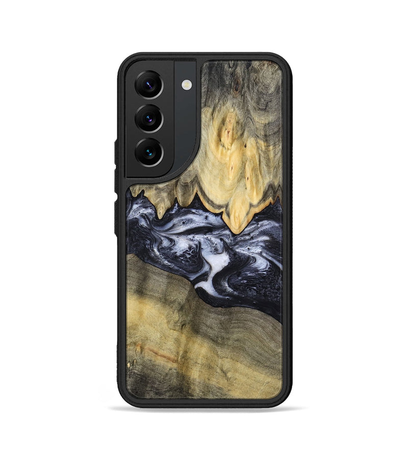 Galaxy S22 Wood Phone Case - Natasha (Black & White, 794943)
