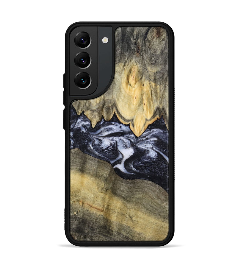 Galaxy S22 Plus Wood Phone Case - Natasha (Black & White, 794943)