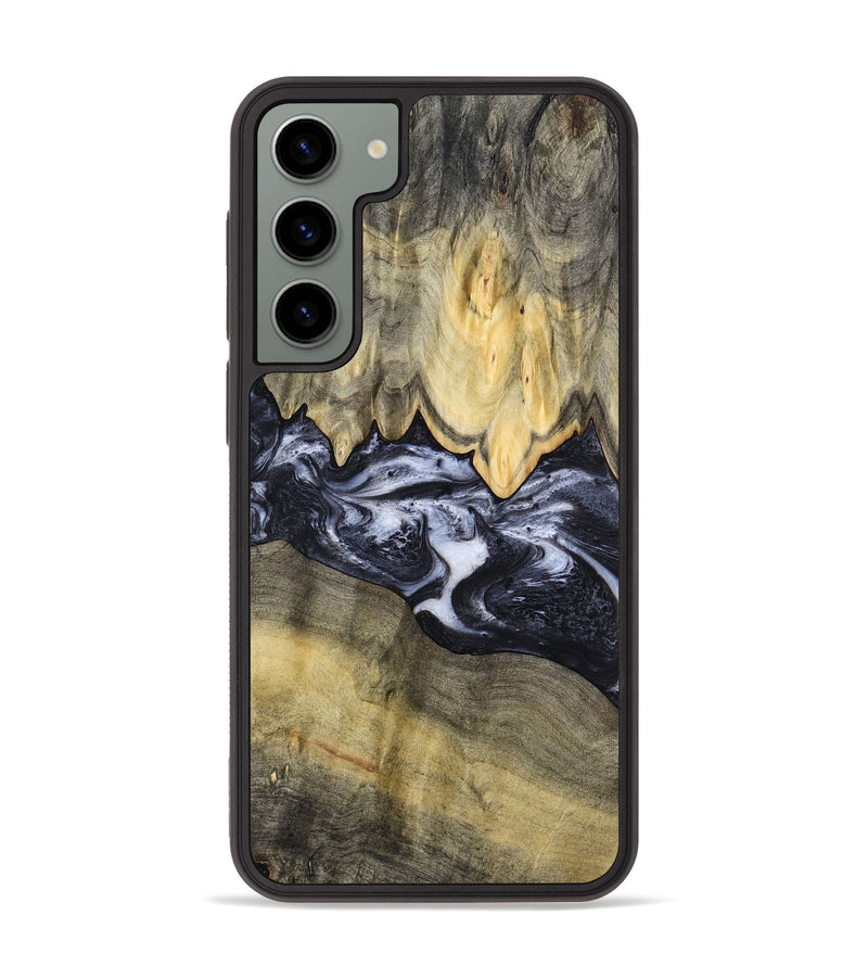 Galaxy S23 Plus Wood Phone Case - Natasha (Black & White, 794943)