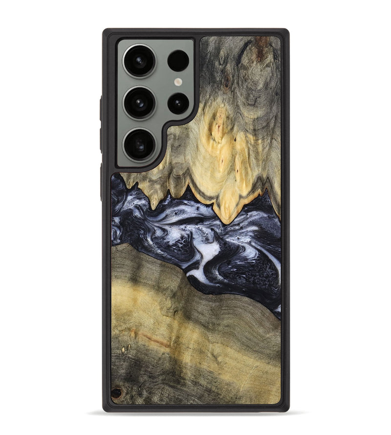 Galaxy S23 Ultra Wood Phone Case - Natasha (Black & White, 794943)