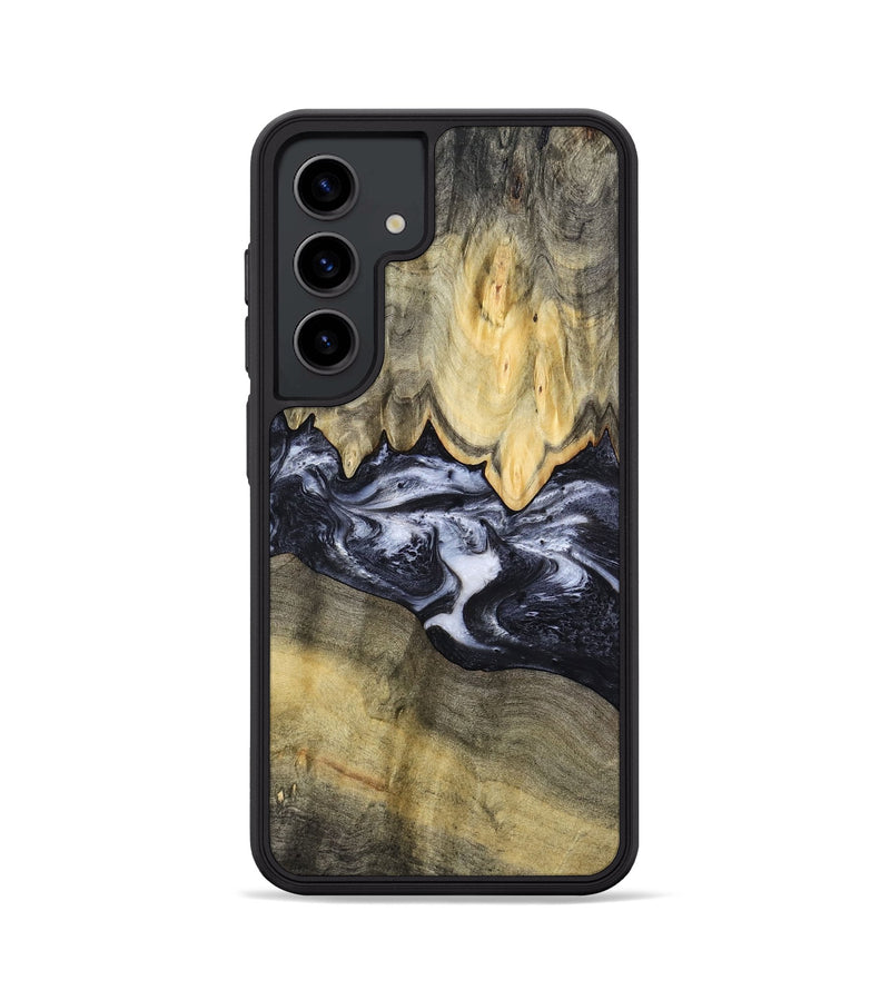 Galaxy S24 Wood Phone Case - Natasha (Black & White, 794943)